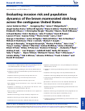 Cover page: Evaluating invasion risk and population dynamics of the brown marmorated stink bug across the contiguous United States