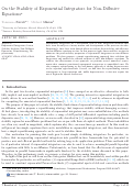 Cover page: On the Stability of Exponential Integrators for Non-Diffusive Equations