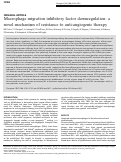 Cover page: Macrophage migration inhibitory factor downregulation: a novel mechanism of resistance to anti-angiogenic therapy