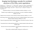 Cover page: Imaging local discharge cascades for correlated electrons in WS2/WSe2 moiré superlattices