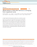 Cover page: Observations of discrete harmonics emerging from equatorial noise