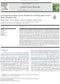 Cover page: Low temperatures impact species distributions of jumping spiders across a desert elevational cline