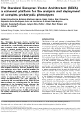 Cover page: The Standard European Vector Architecture (SEVA): a coherent platform for the analysis and deployment of complex prokaryotic phenotypes