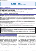 Cover page: Dysphagia severity is associated with worse sleep-disordered breathing in infants with Down syndrome.