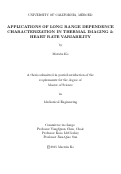 Cover page: Applications of Long Range Dependence Characterization in Thermal Imaging &amp; Heart Rate Variability