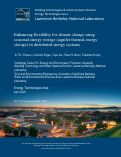 Cover page: Enhancing flexibility for climate change using seasonal energy storage (aquifer thermal energy storage) in distributed energy systems