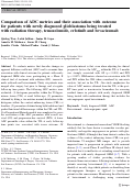 Cover page: Comparison of ADC metrics and their association with outcome for patients with newly diagnosed glioblastoma being treated with radiation therapy, temozolomide, erlotinib and bevacizumab