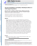 Cover page: The Role of Self‐Efficacy and Identity in Mediating the Effects of STEM Support Experiences