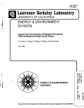 Cover page: Energy-Use Characteristics of Pakistani Prototypical Office Buildings and Single-Family Houses