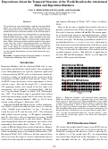 Cover page: Expectations About the Temporal Structure of the World Result in the Attentional Blink and Repetition Blindnsess