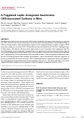 Cover page: A pegylated leptin antagonist ameliorates CKD-associated cachexia in mice