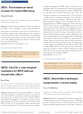 Cover page: AB01. Percutaneous renal access for nephrolithotomy