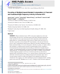 Cover page: Encoding of Multiple Reward-Related Computations in Transient and Sustained High-Frequency Activity in Human OFC.