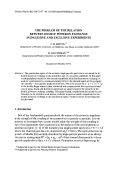 Cover page: The problem of the relation between double pomeron exchange in inclusive and exclusive experiments