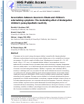 Cover page: Associations between classroom climate and children's externalizing symptoms: The moderating effect of kindergarten children's parasympathetic reactivity