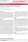 Cover page: Improved cardiac motion self-gating