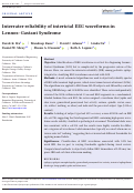 Cover page: Interrater reliability of interictal EEG waveforms in Lennox-Gastaut Syndrome.