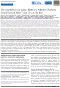 Cover page: The Staphylococcus aureus Network Adaptive Platform Trial Protocol: New Tools for an Old Foe.