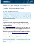 Cover page: Gauging the Impact of Various Definitions of Low- and Moderate-Income Communities on Possible Electricity Savings From Weatherization: