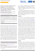 Cover page: Degree of Housing Instability Shows Independent “Dose-Response” With Virologic Suppression Rates Among People Living With Human Immunodeficiency Virus