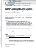 Cover page: Barriers and Facilitators to Behavior Change for Individuals with Severe Mental Illness who Received the Transdiagnostic Intervention for Sleep and Circadian Dysfunction in a Community Mental Health Setting