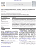 Cover page: Short-term quantitative precipitation forecasting using an object-based approach