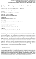 Cover page: Quality control for next-generation liquefaction case histories