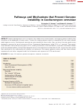 Cover page: Pathways and Mechanisms that Prevent Genome Instability in Saccharomyces cerevisiae