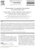 Cover page: Measurements of nonmethane hydrocarbons in 28 United States cities