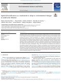 Cover page: Spatial diversification as a mechanism to adapt to environmental changes in small-scale fisheries