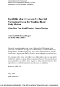 Cover page: Feasibility of A Gyroscope-free Inertial Navigation System for Tracking Rigid Body Motion