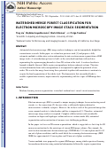 Cover page: Watershed Merge Forest Classification for Electron Microscopy Image Stack Segmentation