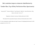 Cover page: Bait Correlation Improves Interactor Identification by Tandem Mass Tag-Affinity Purification-Mass Spectrometry