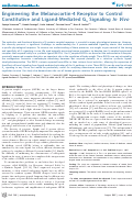 Cover page: Engineering the Melanocortin-4 Receptor to Control Constitutive and Ligand-Mediated Gs Signaling In Vivo