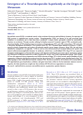 Cover page: Emergence of a Thrombospondin Superfamily at the Origin of Metazoans