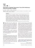 Cover page: Case Report of Intestinal Tuberculosis 6&nbsp;Years After Simultaneous Pancreas and Kidney Transplant