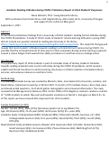 Cover page of Academic Reading Attitudes during COVID; Preliminary Report of UCLA Students’ Responses