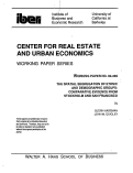 Cover page: The Spatial Segregation of Ethnic and Demographic Groups: Comparative Evidence from Stockholm and San Francisco