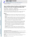 Cover page: Impact of quitting smoking and smoking cessation treatment on substance use outcomes: An updated and narrative review