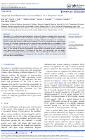 Cover page: Atypical manifestations of sarcoidosis in a Hispanic male.