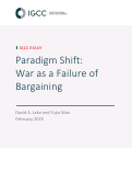 Cover page: Paradigm Shift: War as a Failure of Bargaining