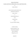 Cover page: Not Just a Private Matter: Acceptance and Prevalence of Intimate Partner Violence Against Women in India