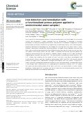 Cover page: Iron detection and remediation with a functionalized porous polymer applied to environmental water samples