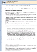 Cover page: Rationale, design and methods of the HEALTHY study physical education intervention component