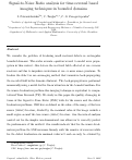 Cover page: Signal-to-Noise Ratio analysis for time-reversal based imaging techniques in bounded domains