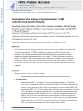 Cover page: Development and testing of hyperpolarized 13C MR calibrationless parallel imaging