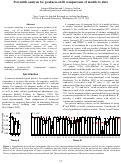 Cover page: Percentile analysis for goodness-of-fit comparisons of models to data