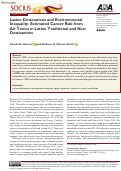 Cover page: Latino Destinations and Environmental Inequality: Estimated Cancer Risk from Air Toxics in Latino Traditional and New Destinations