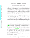 Cover page: Problems in arithmetic topology