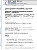 Cover page: Topical silver diamine fluoride for dental caries arrest in preschool children: A randomized controlled trial and microbiological analysis of caries associated microbes and resistance gene expression.